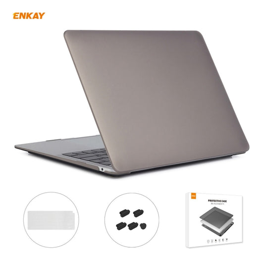 ENKAY 3 in 1 Matte Laptop Protective Case + US Version TPU Keyboard Film + Anti-dust Plugs Set for MacBook Air 13.3 inch A2179 & A2337 (2020), For MacBook Air 13.3 inch A2179 (2020)