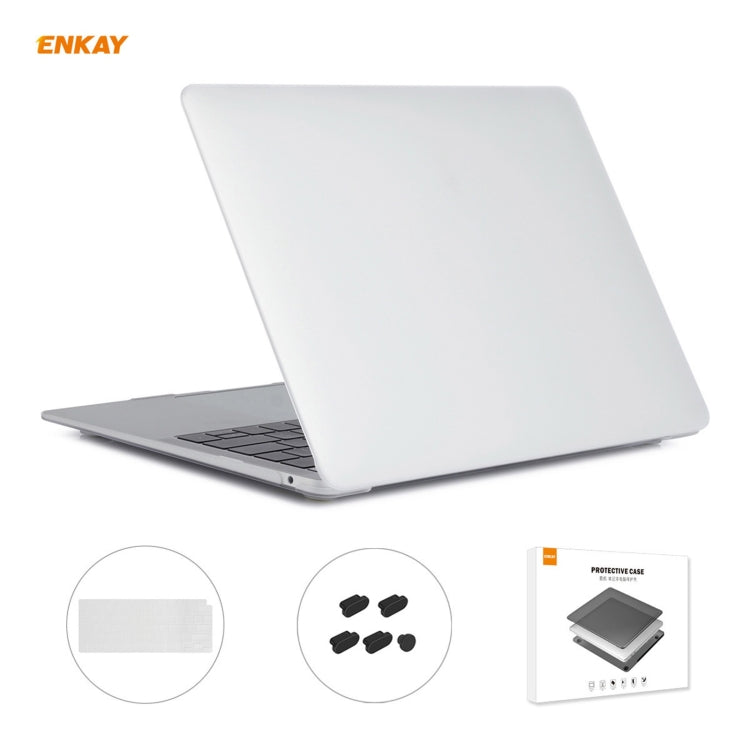 ENKAY 3 in 1 Matte Laptop Protective Case + US Version TPU Keyboard Film + Anti-dust Plugs Set for MacBook Air 13.3 inch A2179 & A2337 (2020), For MacBook Air 13.3 inch A2179 (2020)