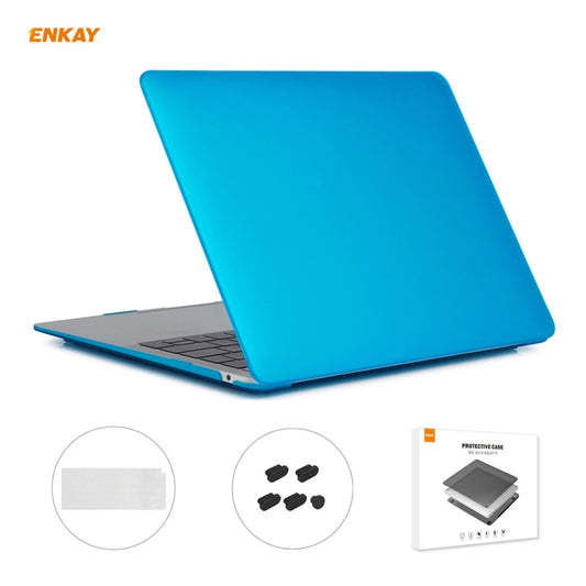 ENKAY 3 in 1 Matte Laptop Protective Case + EU Version TPU Keyboard Film + Anti-dust Plugs Set for MacBook Air 13.3 inch A2179 & A2337 (2020), For MacBook Air 13.3 inch A2179 (2020)