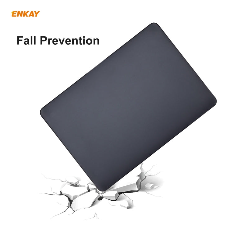 ENKAY 3 in 1 Matte Laptop Protective Case + EU Version TPU Keyboard Film + Anti-dust Plugs Set for MacBook Air 13.3 inch A2179 & A2337 (2020), For MacBook Air 13.3 inch A2179 (2020)