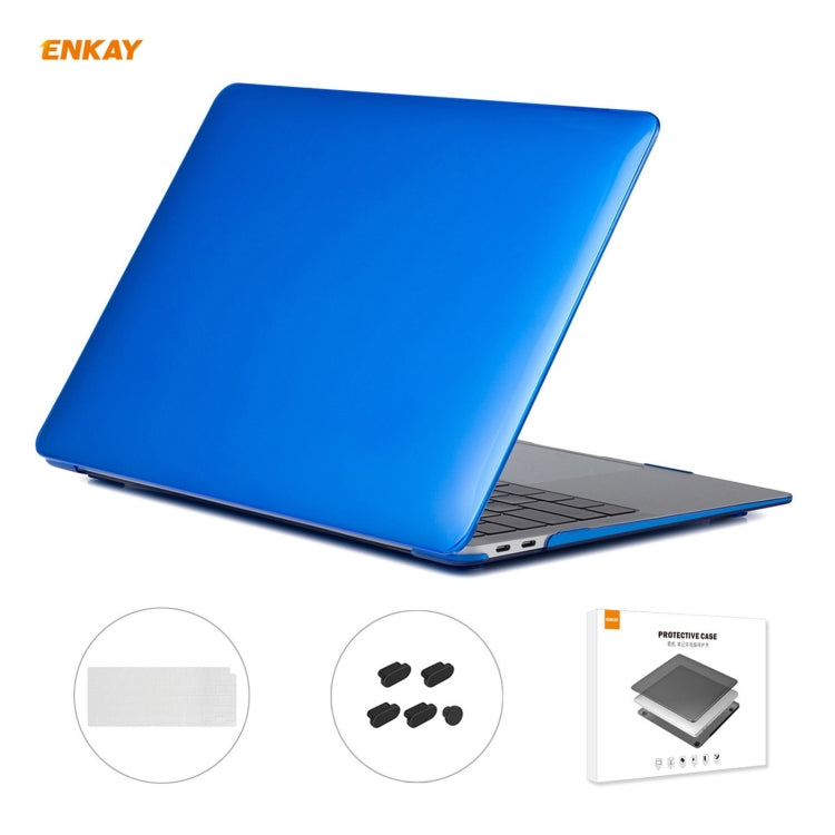 ENKAY 3 in 1 Crystal Laptop Protective Case + US Version TPU Keyboard Film + Anti-dust Plugs Set for MacBook Air 13.3 inch A2179 & A2337 (2020), For MacBook Air 13.3 inch A2179 (2020)