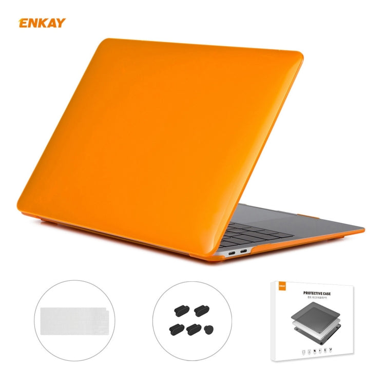 ENKAY 3 in 1 Crystal Laptop Protective Case + EU Version TPU Keyboard Film + Anti-dust Plugs Set for MacBook Air 13.3 inch A2179 & A2337 (2020), For MacBook Air 13.3 inch A2179 (2020)