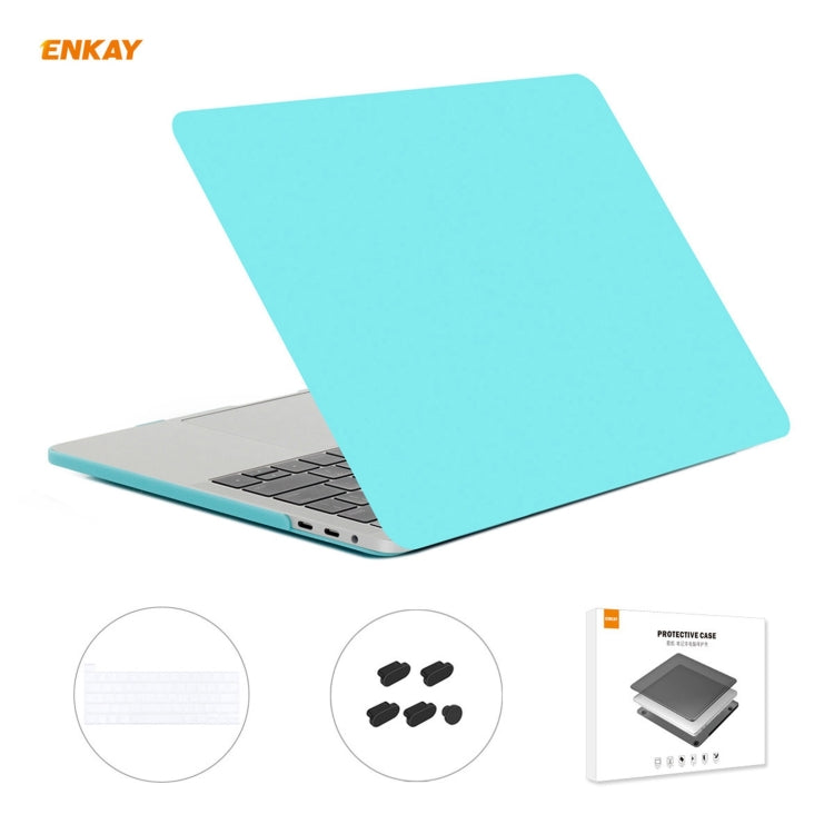 ENKAY 3 in 1 Matte Laptop Protective Case + US Version TPU Keyboard Film + Anti-dust Plugs Set for MacBook Pro 16 inch A2141 (with Touch Bar), For MacBook Pro 16 inch A2141 (with Touch Bar)