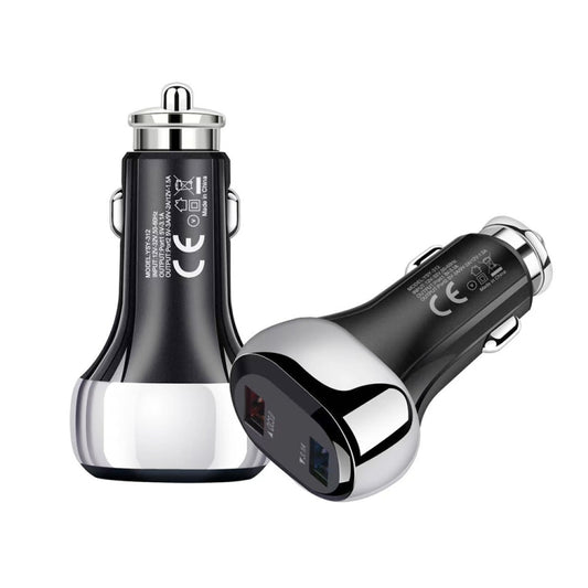 YSY-312 18W Portable QC3.0 Dual USB Mobile Phones and Tablet PCs Universal Car Charger, Car Charger