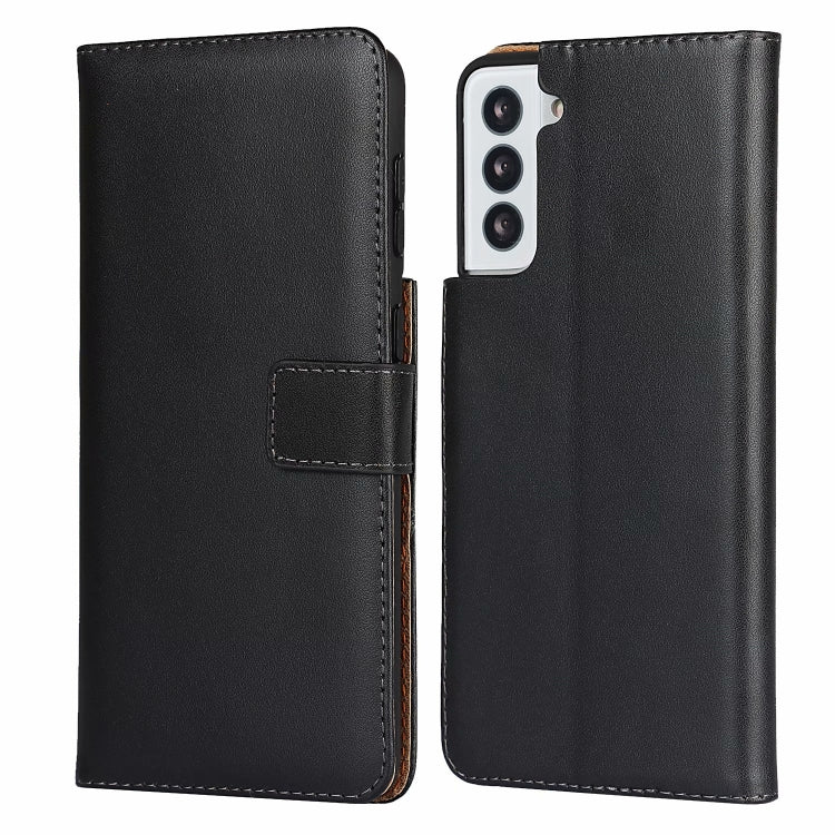 Plain Texture Cowhide Leather Horizontal Flip Case with Magnetic Clasp & Holder & Card Slots & Wallet, For Samsung Galaxy S21 Ultra 5G, For Samsung Galaxy S21 Plus 5G, For Samsung Galaxy S21 5G, For Samsung Galaxy A52 5G, For Samsung Galaxy A42 5G