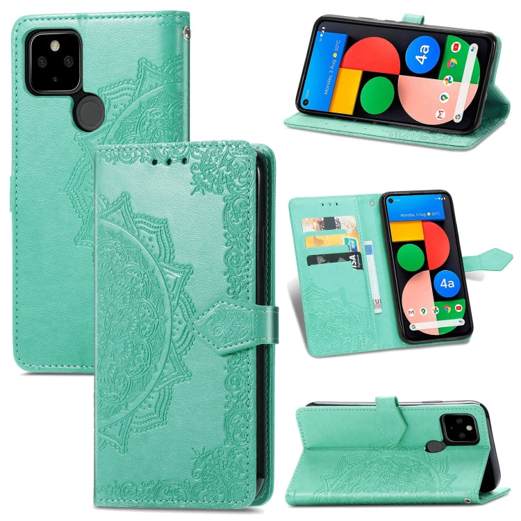 Mandala Flower Embossed Horizontal Flip Leather Case with Bracket / Card Slot / Wallet / Lanyard, For vivo X60, For Google Pixel 5A, For OPPO Reno5 Pro, For OPPO A93 5G, For LG Stylo 7