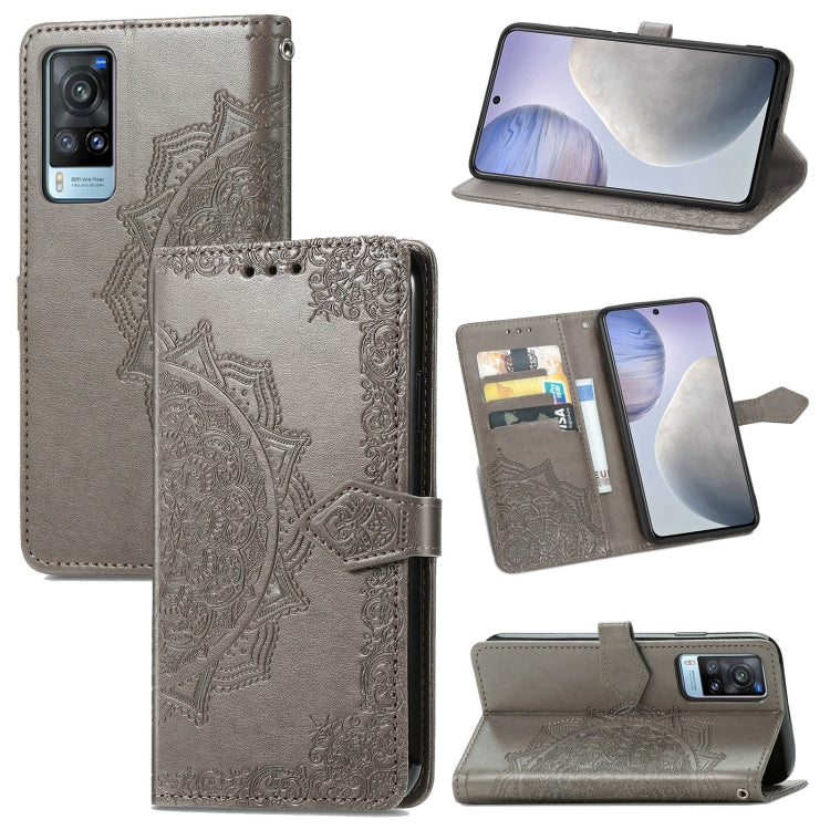 Mandala Flower Embossed Horizontal Flip Leather Case with Bracket / Card Slot / Wallet / Lanyard, For vivo X60, For Google Pixel 5A, For OPPO Reno5 Pro, For OPPO A93 5G, For LG Stylo 7