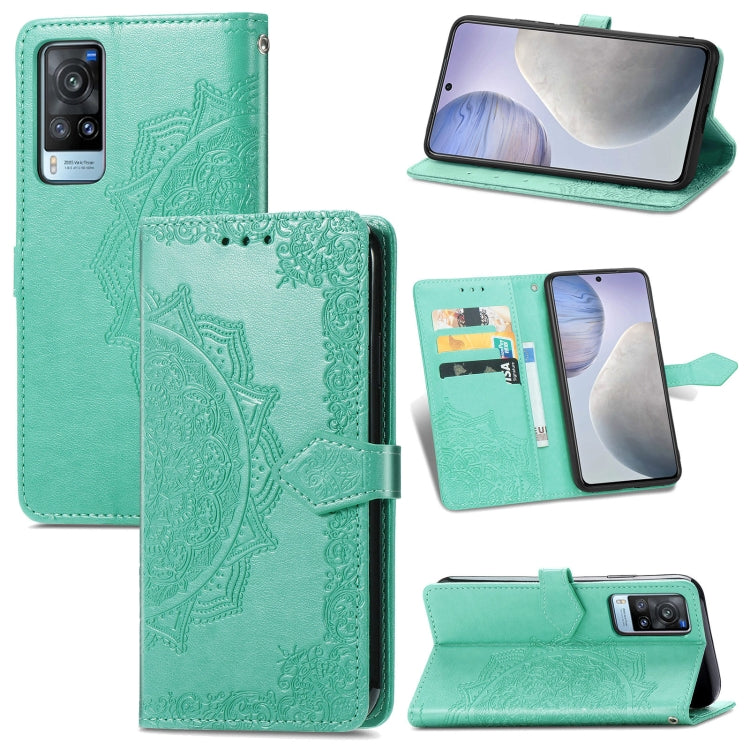 Mandala Flower Embossed Horizontal Flip Leather Case with Bracket / Card Slot / Wallet / Lanyard, For vivo X60, For Google Pixel 5A, For OPPO Reno5 Pro, For OPPO A93 5G, For LG Stylo 7