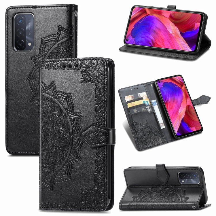 Mandala Flower Embossed Horizontal Flip Leather Case with Bracket / Card Slot / Wallet / Lanyard, For vivo X60, For Google Pixel 5A, For OPPO Reno5 Pro, For OPPO A93 5G, For LG Stylo 7