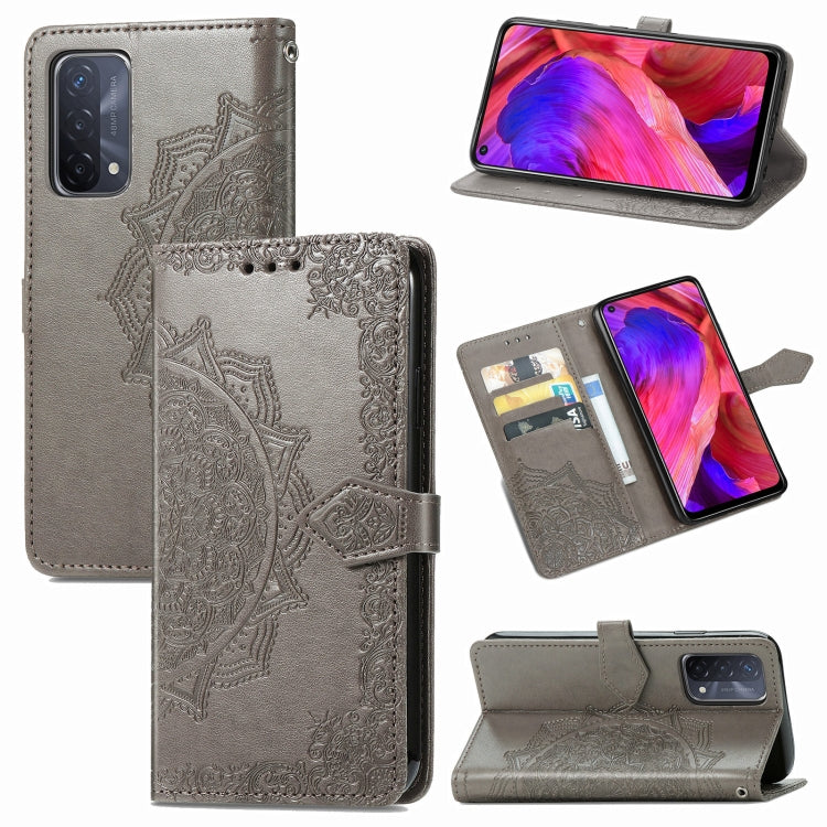 Mandala Flower Embossed Horizontal Flip Leather Case with Bracket / Card Slot / Wallet / Lanyard, For vivo X60, For Google Pixel 5A, For OPPO Reno5 Pro, For OPPO A93 5G, For LG Stylo 7