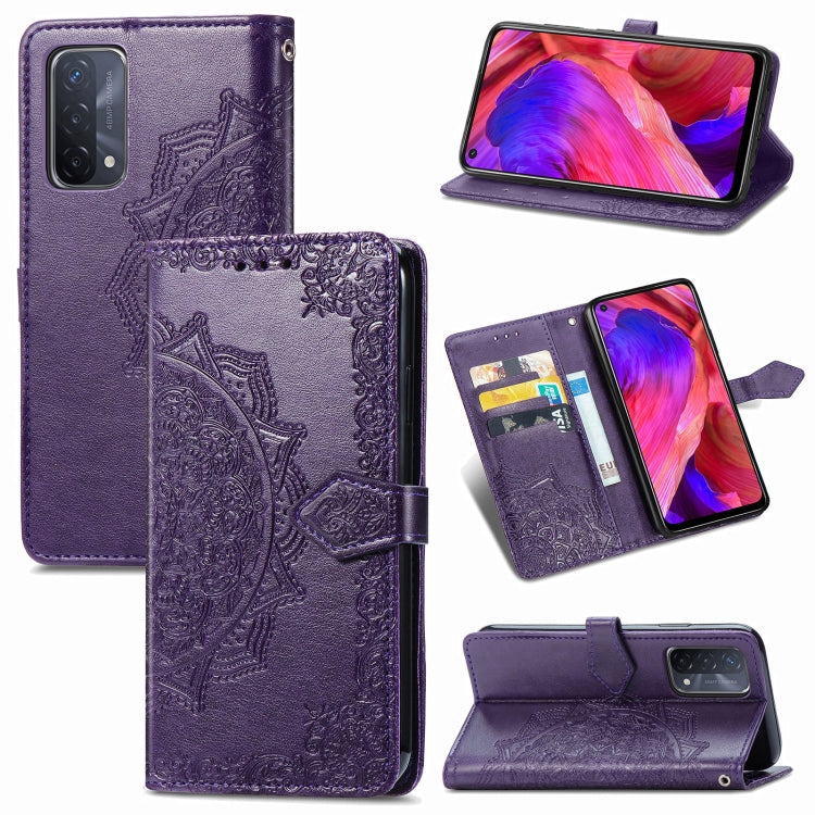 Mandala Flower Embossed Horizontal Flip Leather Case with Bracket / Card Slot / Wallet / Lanyard, For vivo X60, For Google Pixel 5A, For OPPO Reno5 Pro, For OPPO A93 5G, For LG Stylo 7