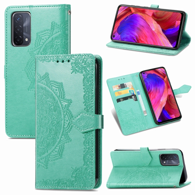 Mandala Flower Embossed Horizontal Flip Leather Case with Bracket / Card Slot / Wallet / Lanyard, For vivo X60, For Google Pixel 5A, For OPPO Reno5 Pro, For OPPO A93 5G, For LG Stylo 7