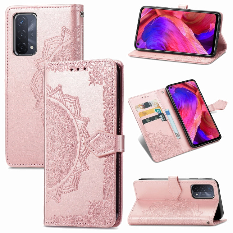 Mandala Flower Embossed Horizontal Flip Leather Case with Bracket / Card Slot / Wallet / Lanyard, For vivo X60, For Google Pixel 5A, For OPPO Reno5 Pro, For OPPO A93 5G, For LG Stylo 7