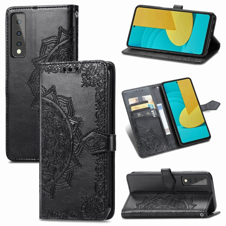 Mandala Flower Embossed Horizontal Flip Leather Case with Bracket / Card Slot / Wallet / Lanyard, For vivo X60, For Google Pixel 5A, For OPPO Reno5 Pro, For OPPO A93 5G, For LG Stylo 7