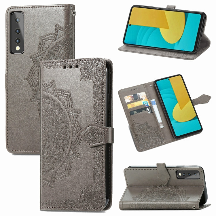 Mandala Flower Embossed Horizontal Flip Leather Case with Bracket / Card Slot / Wallet / Lanyard, For vivo X60, For Google Pixel 5A, For OPPO Reno5 Pro, For OPPO A93 5G, For LG Stylo 7