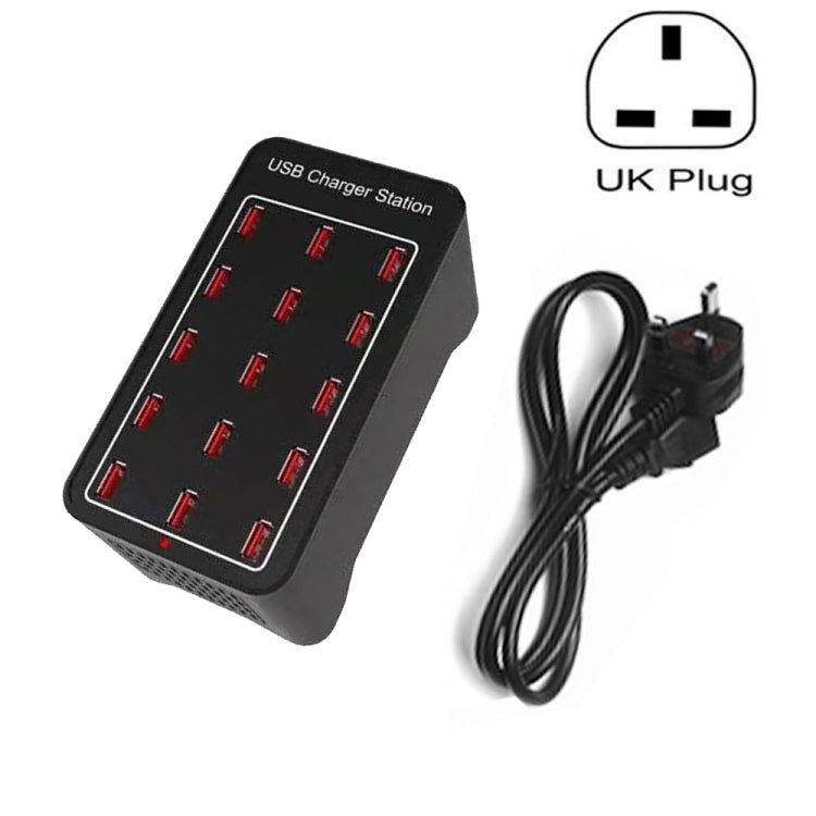 XLD-A7 100W 15 USB Ports Fast Charger Station Smart Charger, AC 100-240V, 100W 15 USB Ports EU Plug, 100W 15 USB Ports US Plug, 100W 15 USB Ports AU Plug, 100W 15 USB Ports UK Plug