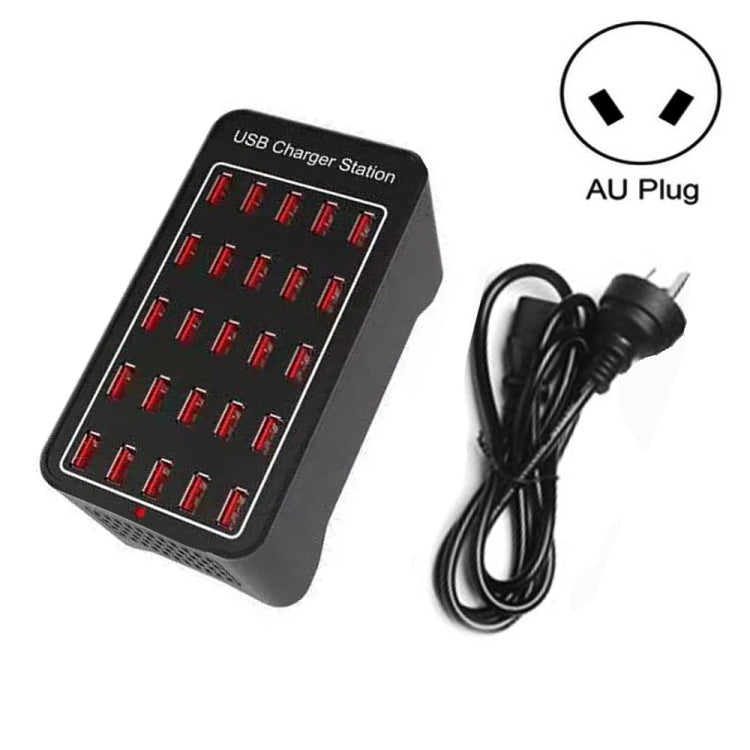 150W 25 USB Ports Fast Charger Station Smart Charger, AC 110-240V, 150W 25 USB Ports EU Plug, 150W 25 USB Ports US Plug, 150W 25 USB Ports AU Plug, 150W 25 USB Ports UK Plug