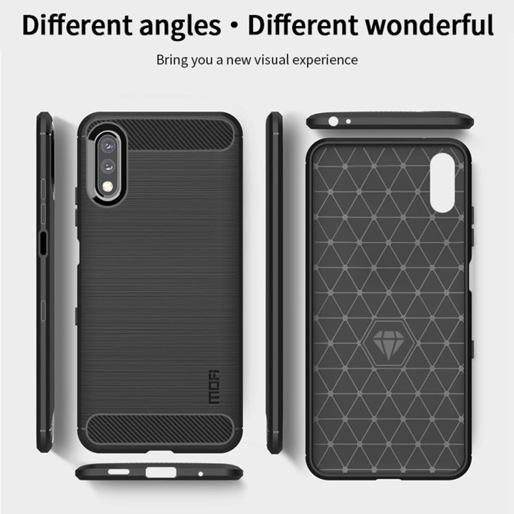 MOFI Gentleness Series Brushed Texture Carbon Fiber Soft TPU Case, For Sony Xperia ACE ll, For Sony Xperia 1 lll, For SONY Xperia ACE ll