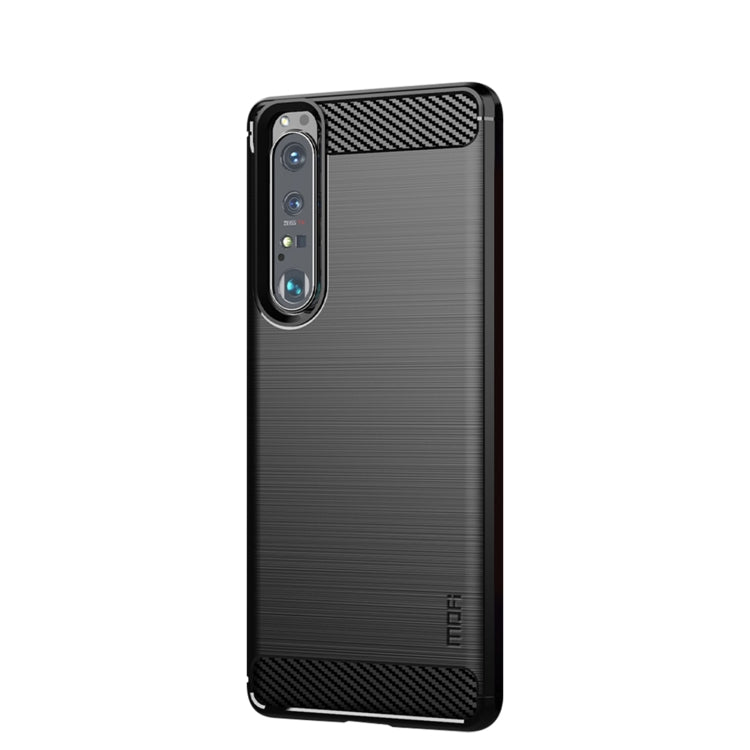 MOFI Gentleness Series Brushed Texture Carbon Fiber Soft TPU Case, For Sony Xperia ACE ll, For Sony Xperia 1 lll, For SONY Xperia ACE ll