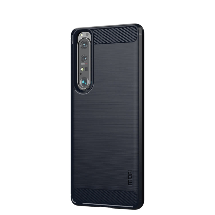 MOFI Gentleness Series Brushed Texture Carbon Fiber Soft TPU Case, For Sony Xperia ACE ll, For Sony Xperia 1 lll, For SONY Xperia ACE ll