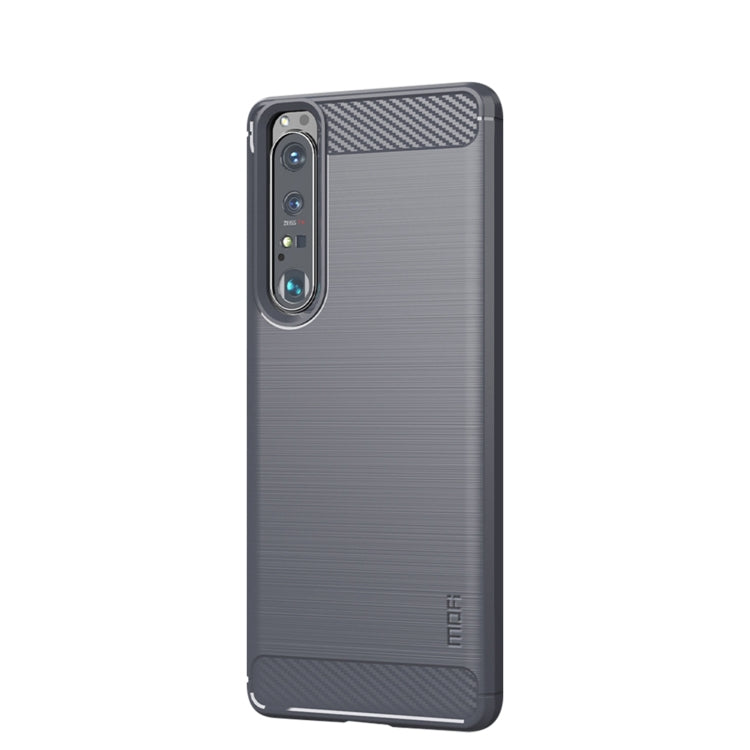 MOFI Gentleness Series Brushed Texture Carbon Fiber Soft TPU Case, For Sony Xperia ACE ll, For Sony Xperia 1 lll, For SONY Xperia ACE ll