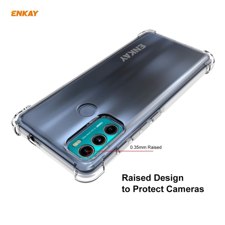 ENKAY Hat-Prince Clear TPU Shockproof Case Soft Anti-slip Cover, For Motorola Moto G60 / G40 Fusion, For Motorola Moto G50, For OnePlus 9R, For Sony Xperia 5 III, For Sony Xperia 10 III, For Honor Play 20, For Xiaomi Mi 11 Pro, For Xiaomi Mi 11 Lite 5G