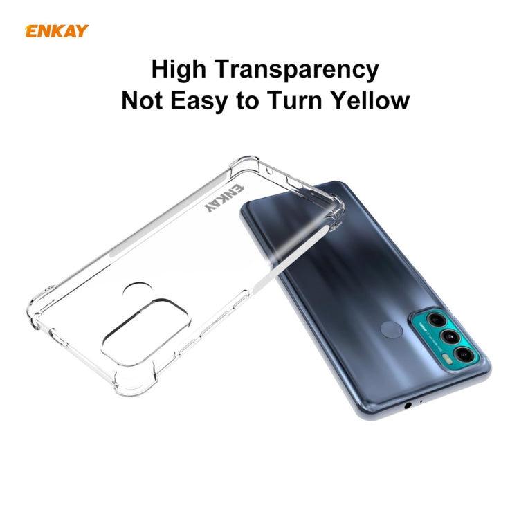 ENKAY Hat-Prince Clear TPU Shockproof Case Soft Anti-slip Cover, For Motorola Moto G60 / G40 Fusion, For Motorola Moto G50, For OnePlus 9R, For Sony Xperia 5 III, For Sony Xperia 10 III, For Honor Play 20, For Xiaomi Mi 11 Pro, For Xiaomi Mi 11 Lite 5G