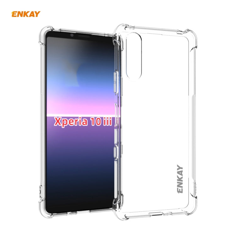 ENKAY Hat-Prince Clear TPU Shockproof Case Soft Anti-slip Cover, For Motorola Moto G60 / G40 Fusion, For Motorola Moto G50, For OnePlus 9R, For Sony Xperia 5 III, For Sony Xperia 10 III, For Honor Play 20, For Xiaomi Mi 11 Pro, For Xiaomi Mi 11 Lite 5G