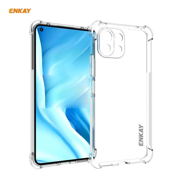 ENKAY Hat-Prince Clear TPU Shockproof Case Soft Anti-slip Cover, For Motorola Moto G60 / G40 Fusion, For Motorola Moto G50, For OnePlus 9R, For Sony Xperia 5 III, For Sony Xperia 10 III, For Honor Play 20, For Xiaomi Mi 11 Pro, For Xiaomi Mi 11 Lite 5G