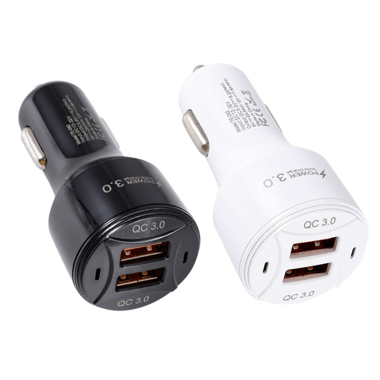 TE-092 36W Dual QC3.0 USB Fast Car Charger, Car Charger