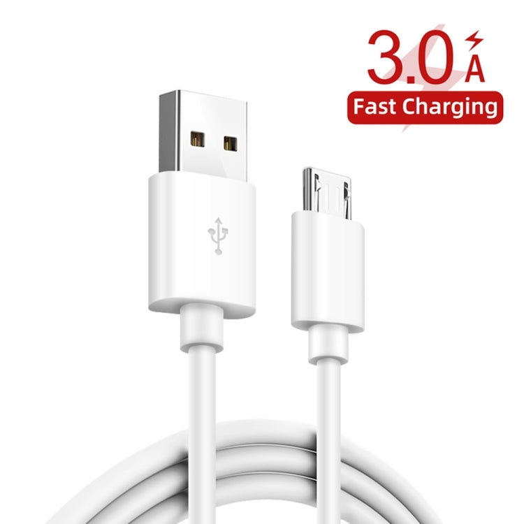 TE-092 36W Dual QC3.0 USB Fast Car Charger + USB to Micro USB Data Cable Set, with Micro USB Cable
