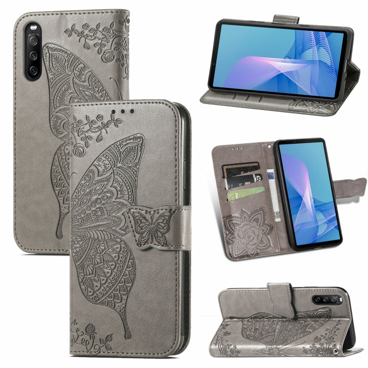 Butterfly Love Flowers Embossed Horizontal Flip Leather Case with Holder & Card Slots & Wallet & Lanyard, For Sony Xperia 10 III, For OPPO Realme 8 / 8 Pro, For Realme V13 5G/ 8 5G / Q3i 5G / Q3 5G, For OPPO A94 4G