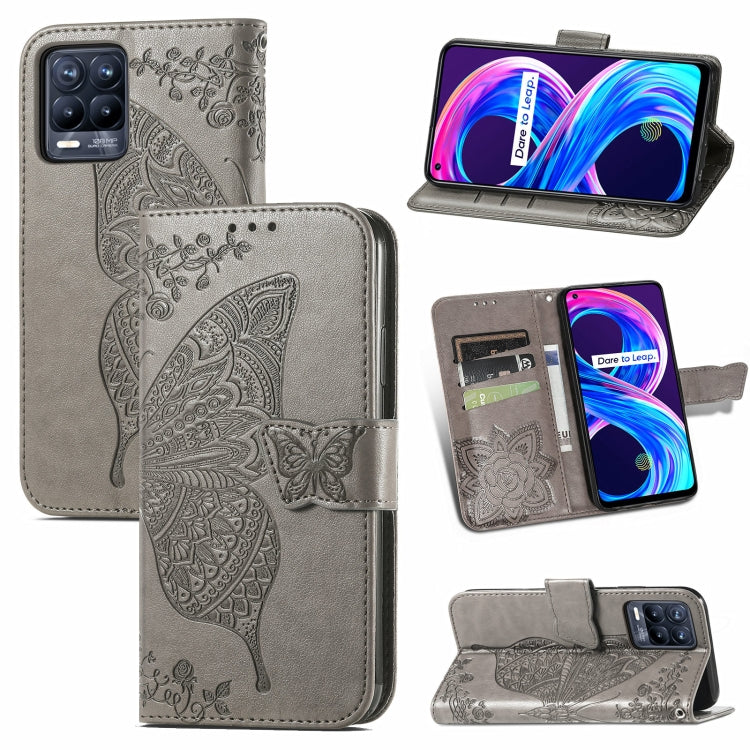 Butterfly Love Flowers Embossed Horizontal Flip Leather Case with Holder & Card Slots & Wallet & Lanyard, For Sony Xperia 10 III, For OPPO Realme 8 / 8 Pro, For Realme V13 5G/ 8 5G / Q3i 5G / Q3 5G, For OPPO A94 4G