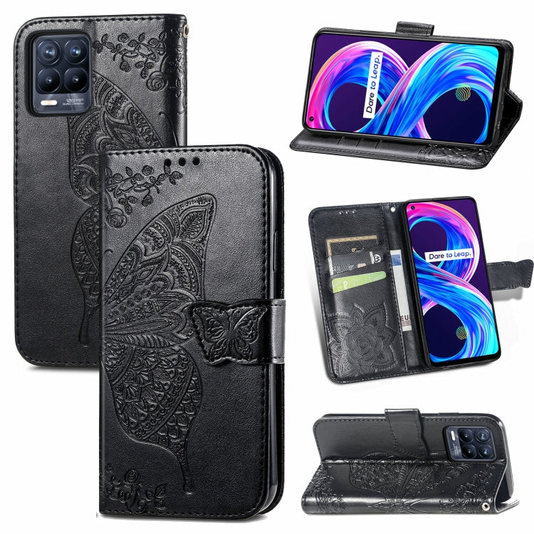 Butterfly Love Flowers Embossed Horizontal Flip Leather Case with Holder & Card Slots & Wallet & Lanyard, For Sony Xperia 10 III, For OPPO Realme 8 / 8 Pro, For Realme V13 5G/ 8 5G / Q3i 5G / Q3 5G, For OPPO A94 4G