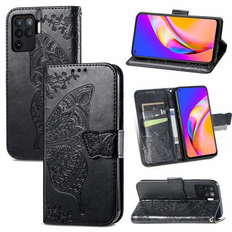 Butterfly Love Flowers Embossed Horizontal Flip Leather Case with Holder & Card Slots & Wallet & Lanyard, For Sony Xperia 10 III, For OPPO Realme 8 / 8 Pro, For Realme V13 5G/ 8 5G / Q3i 5G / Q3 5G, For OPPO A94 4G