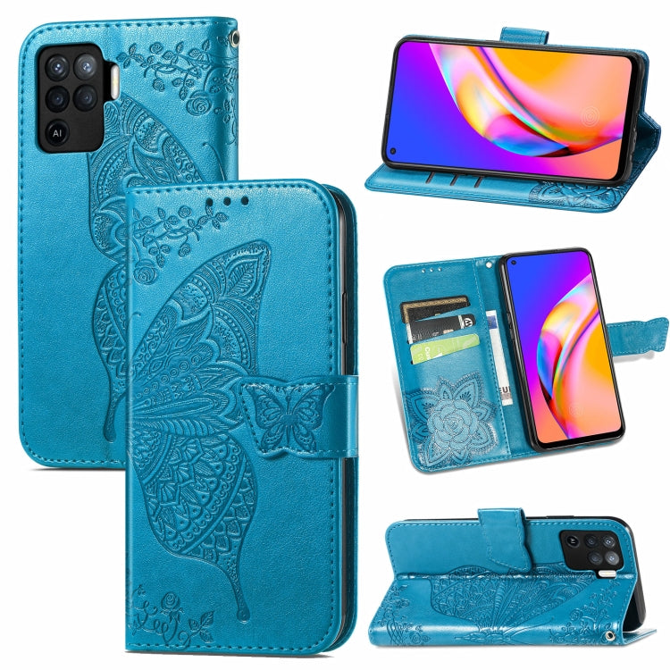 Butterfly Love Flowers Embossed Horizontal Flip Leather Case with Holder & Card Slots & Wallet & Lanyard, For Sony Xperia 10 III, For OPPO Realme 8 / 8 Pro, For Realme V13 5G/ 8 5G / Q3i 5G / Q3 5G, For OPPO A94 4G