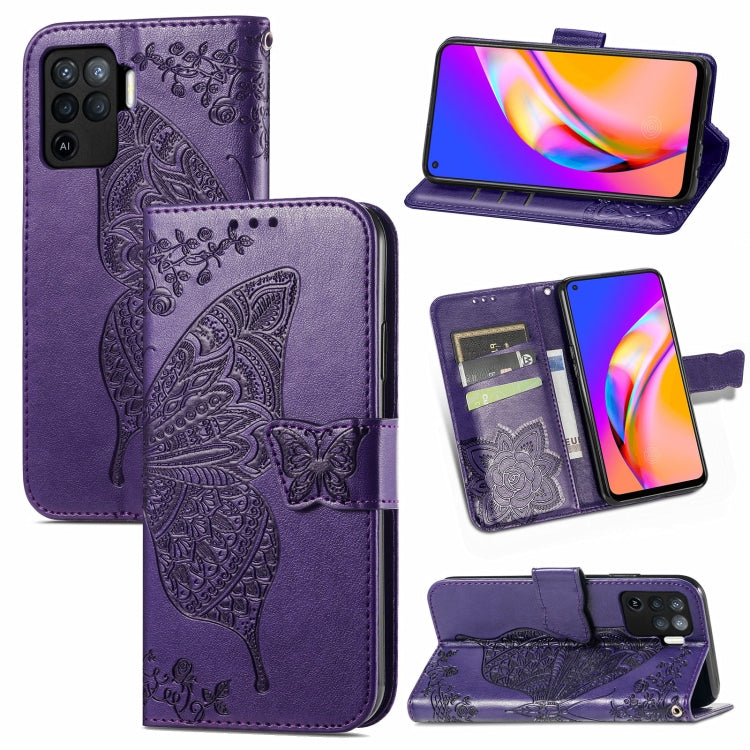 Butterfly Love Flowers Embossed Horizontal Flip Leather Case with Holder & Card Slots & Wallet & Lanyard, For Sony Xperia 10 III, For OPPO Realme 8 / 8 Pro, For Realme V13 5G/ 8 5G / Q3i 5G / Q3 5G, For OPPO A94 4G