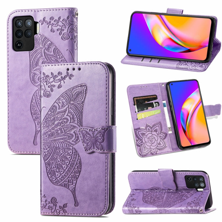 Butterfly Love Flowers Embossed Horizontal Flip Leather Case with Holder & Card Slots & Wallet & Lanyard, For Sony Xperia 10 III, For OPPO Realme 8 / 8 Pro, For Realme V13 5G/ 8 5G / Q3i 5G / Q3 5G, For OPPO A94 4G