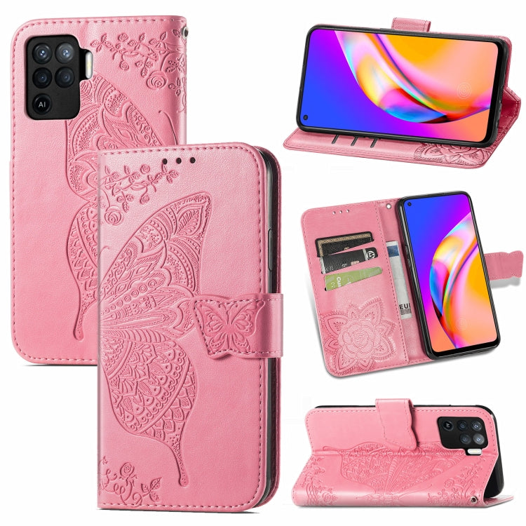 Butterfly Love Flowers Embossed Horizontal Flip Leather Case with Holder & Card Slots & Wallet & Lanyard, For Sony Xperia 10 III, For OPPO Realme 8 / 8 Pro, For Realme V13 5G/ 8 5G / Q3i 5G / Q3 5G, For OPPO A94 4G