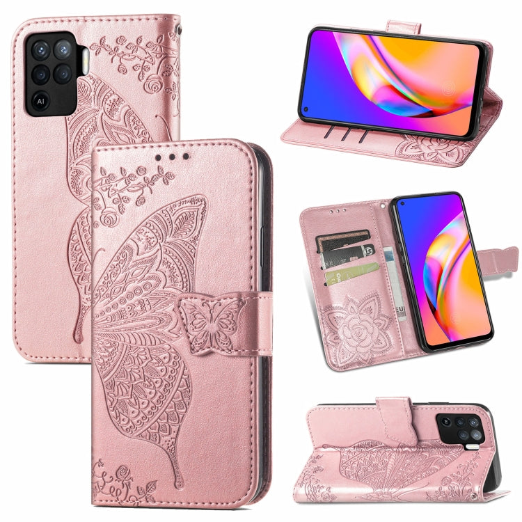 Butterfly Love Flowers Embossed Horizontal Flip Leather Case with Holder & Card Slots & Wallet & Lanyard, For Sony Xperia 10 III, For OPPO Realme 8 / 8 Pro, For Realme V13 5G/ 8 5G / Q3i 5G / Q3 5G, For OPPO A94 4G