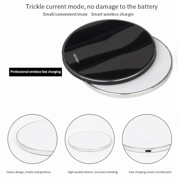 WX-69 10W Ultra-thin Wireless Charger Mirror Wireless Charger for Mobile Phone, 10W