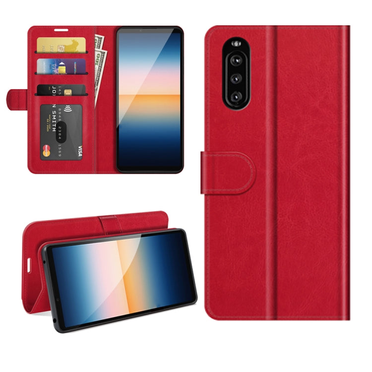 For Sony Xperia 10 III R64 Texture Single Horizontal Flip Protective Case with Holder & Card Slots & Wallet& Photo Frame, For Sony Xperia 10 III