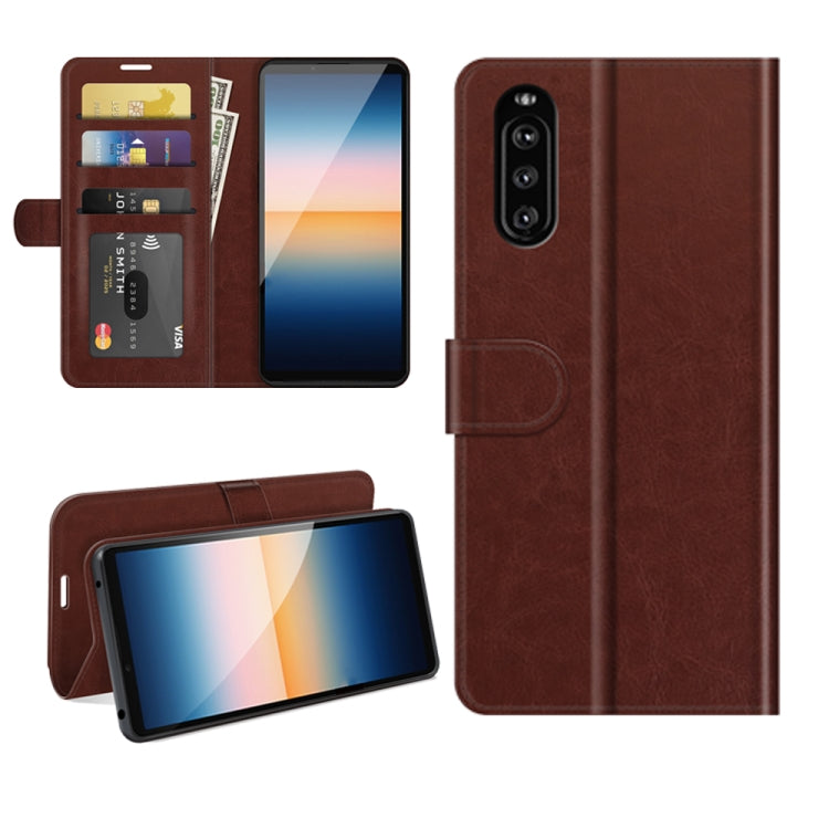 For Sony Xperia 10 III R64 Texture Single Horizontal Flip Protective Case with Holder & Card Slots & Wallet& Photo Frame, For Sony Xperia 10 III