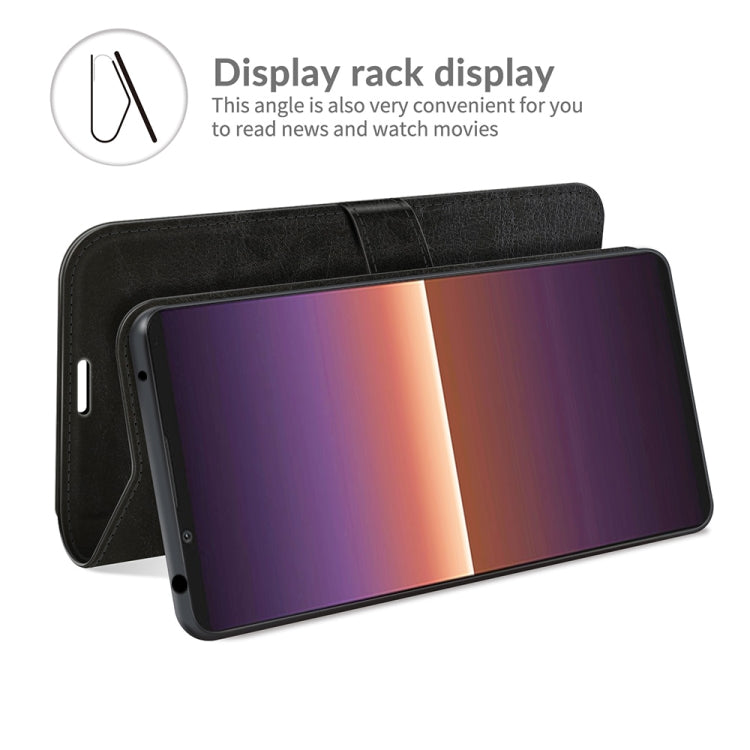 For Sony Xperia 1 III R64 Texture Single Horizontal Flip Protective Case with Holder & Card Slots & Wallet& Photo Frame, For Sony Xperia 1 III