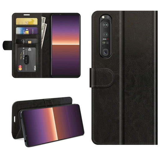 For Sony Xperia 1 III R64 Texture Single Horizontal Flip Protective Case with Holder & Card Slots & Wallet& Photo Frame, For Sony Xperia 1 III