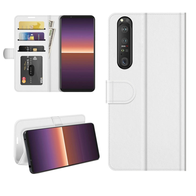 For Sony Xperia 1 III R64 Texture Single Horizontal Flip Protective Case with Holder & Card Slots & Wallet& Photo Frame, For Sony Xperia 1 III