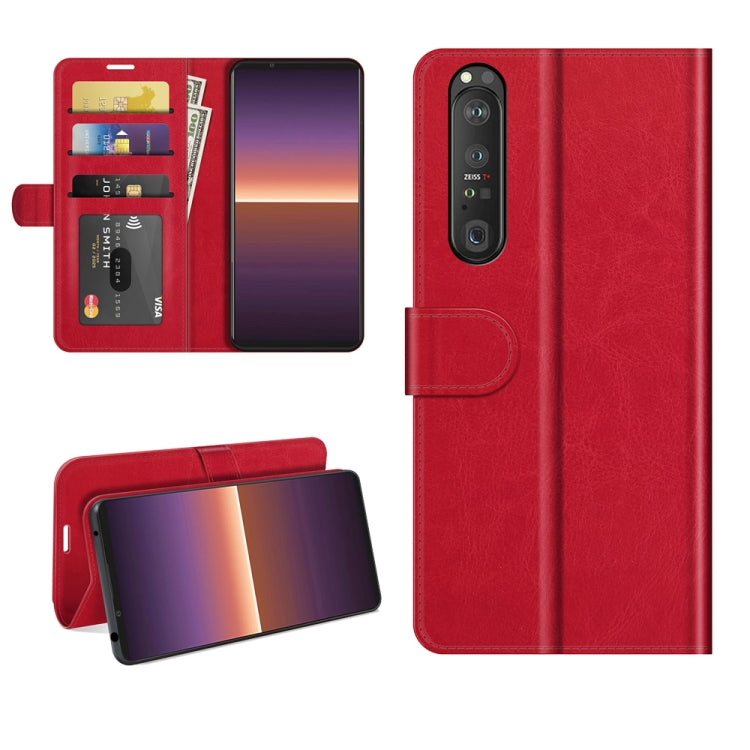 For Sony Xperia 1 III R64 Texture Single Horizontal Flip Protective Case with Holder & Card Slots & Wallet& Photo Frame, For Sony Xperia 1 III