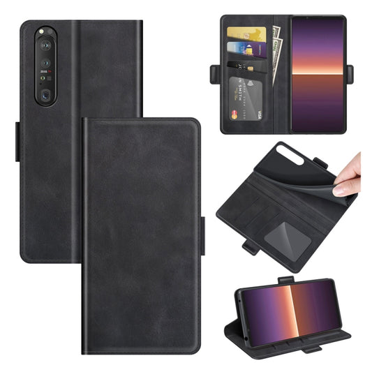 For Sony Xperia 1 III Dual-side Magnetic Buckle Horizontal Flip Leather Case with Holder & Card Slots & Wallet, For Sony Xperia 1 III