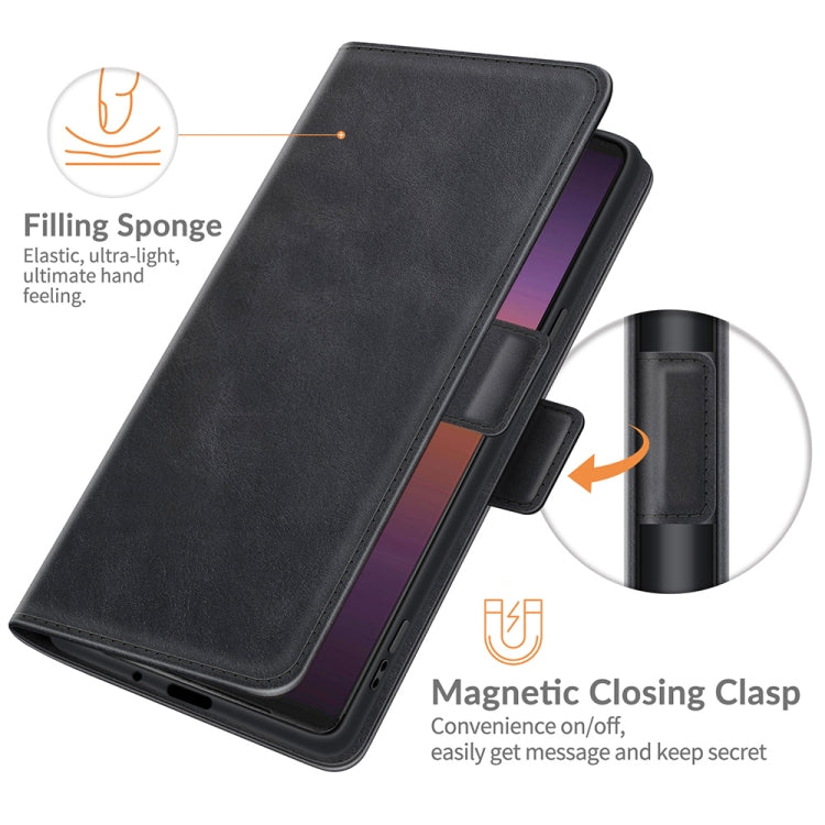 For Sony Xperia 1 III Dual-side Magnetic Buckle Horizontal Flip Leather Case with Holder & Card Slots & Wallet, For Sony Xperia 1 III