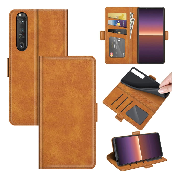 For Sony Xperia 1 III Dual-side Magnetic Buckle Horizontal Flip Leather Case with Holder & Card Slots & Wallet, For Sony Xperia 1 III